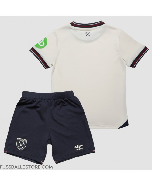 Günstige West Ham United Auswärts Trikotsatzt Kinder 2025-26 Kurzarm (+ Kurze Hosen) Günstige West Ham United Auswärts Trikotsatzt Kinder 2025-26 Kurzarm (+ Kurze Hosen)